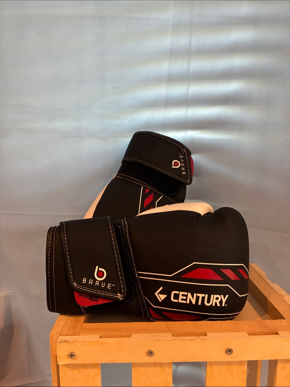 14oz Century Black & Red Boxing Gloves by Century